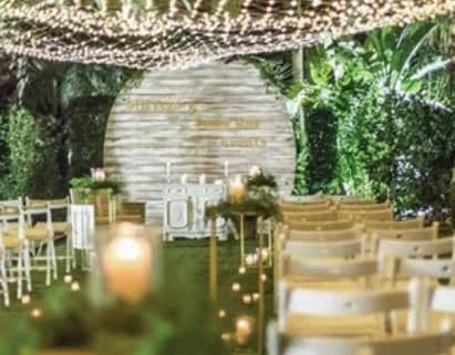 Photocall de luces personalizado