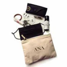 Neceser pequeño blanco personalizado